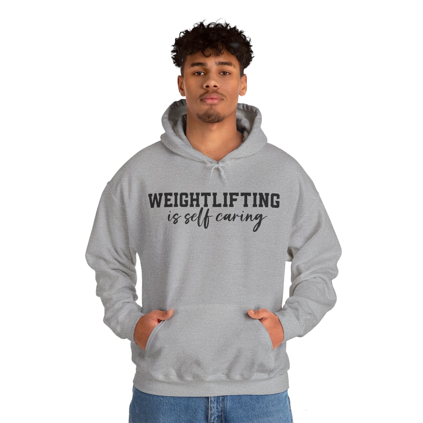 "Weightlifting is self caring" Unisex Hoodie
