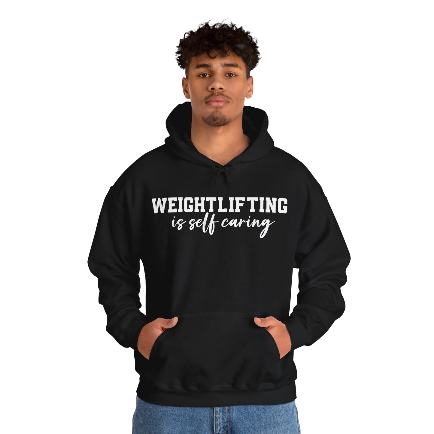 "Weightlifting is self caring" Unisex Hoodie